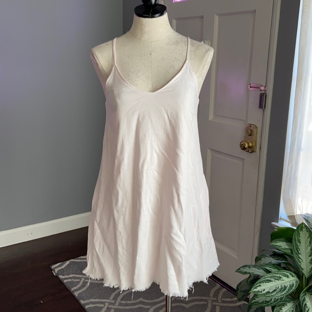 Modern Citizen Shift Tattered Hem Dress